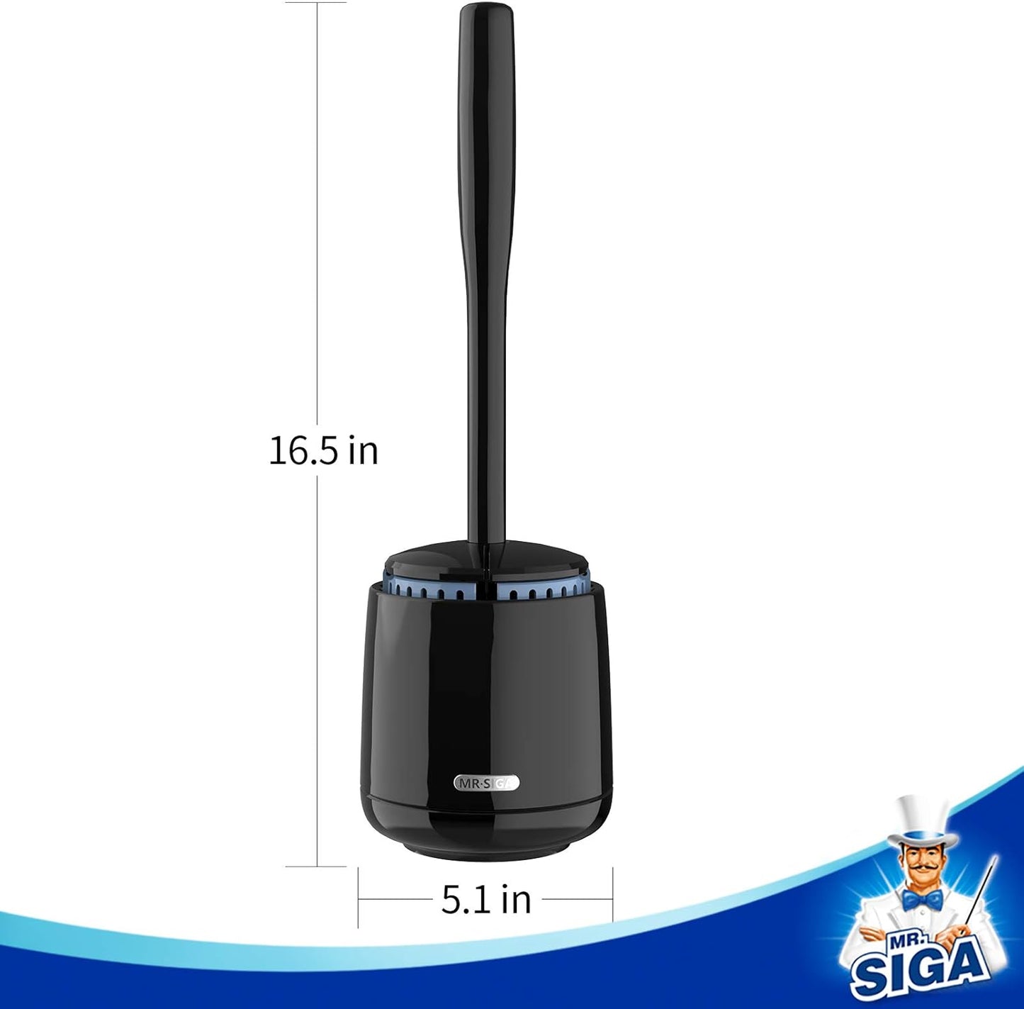 MR.SIGA_Toilet_Bowl_Brush_and_Holder,_Premium_Quality,_with_Solid_Handle_and_Durable_Bristles_for_Bathroom_Cleaning,_Black,_1_Pack