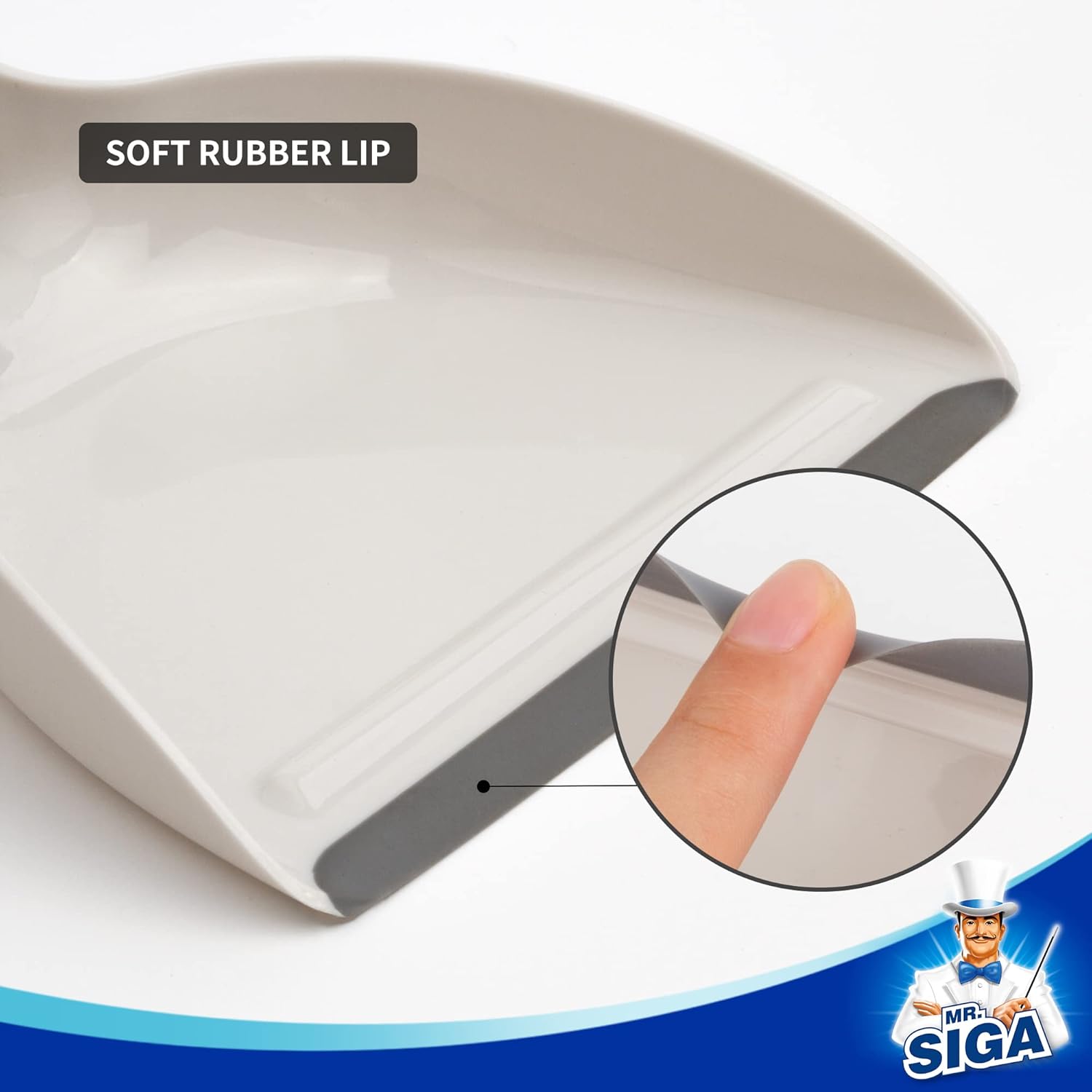 MR.SIGA_Mini_Dustpan_and_Brush_Set,_Portable_Cleaning_Brush_and_Dustpan_Combo_with_Bamboo_Handle,_1_Set