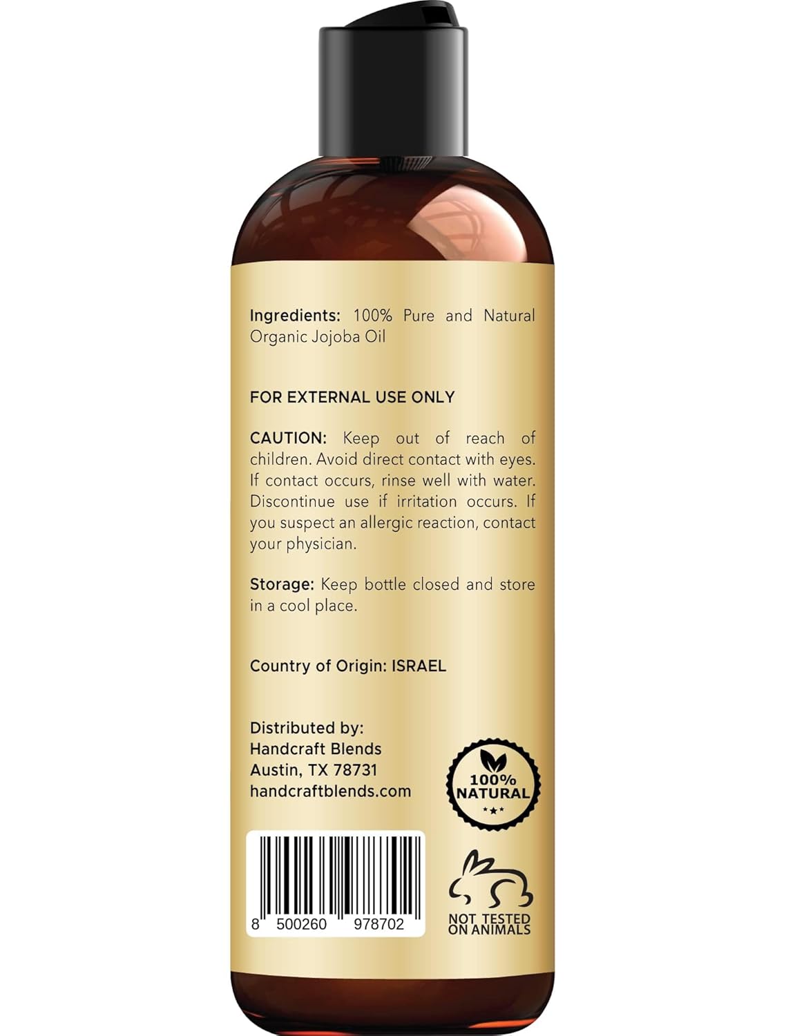 Handcraft_Blends_USDA_Organic_Jojoba_Oil_|_Cold-Pressed_|_8_Fl_Oz_|_100%_Pure_&_Natural_|_for_Hair,_Skin_&_Face_|_Premium_Grade_Carrier_Oil_|_for_Massage_&_Aromatherapy_|_Hexane-Free