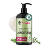 Mielle Organics Rosemary Mint Strengthening Hair Conditioner for Women & Men - Biotin Infused Detangling & Hydrating Conditioner to Increase Manageability & Support Longer, Healthier Strands