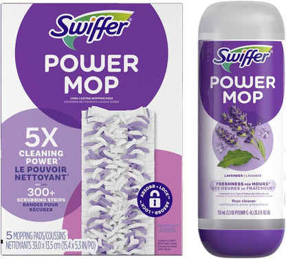 Swiffer_Power_Mop_Refill_Pack,_Floor_Cleaner_for_Mopping_Tile,_Vinyl,_Laminate,_Wood_in_Home,_Bathroom,_Kitchen,_All_Purpose_Multi-Surface_Cleaning,_5_Pads_+_1_Lavender_Solution