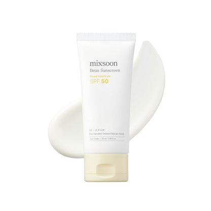 mixsoon_Bean_Sunscreen-Lightweight_Airy_Texture_SPF_50_Korean_Sunscreen_for_Face,_No_White_Cast,_Non-Sticky_Stocking_Stuffers_50ml_/_1.69_fl.oz._Korean_Glass_Skin_Care