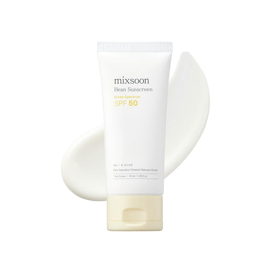 mixsoon_Bean_Sunscreen-Lightweight_Airy_Texture_SPF_50_Korean_Sunscreen_for_Face,_No_White_Cast,_Non-Sticky_Stocking_Stuffers_50ml_/_1.69_fl.oz._Korean_Glass_Skin_Care