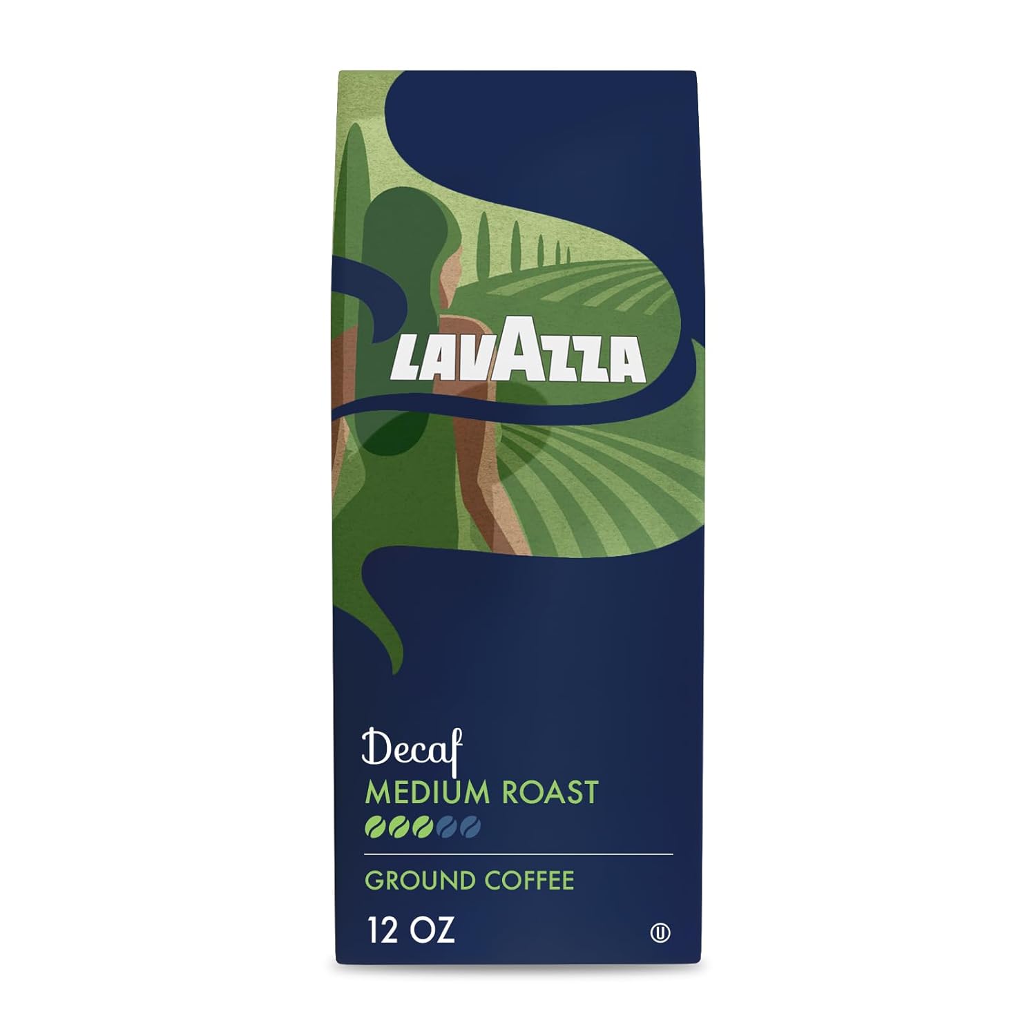 Lavazza_Decaf_Ground_Coffee,_Medium_Roast,_100%_Arabica,_12_oz_Bag_(Pack_of_1)