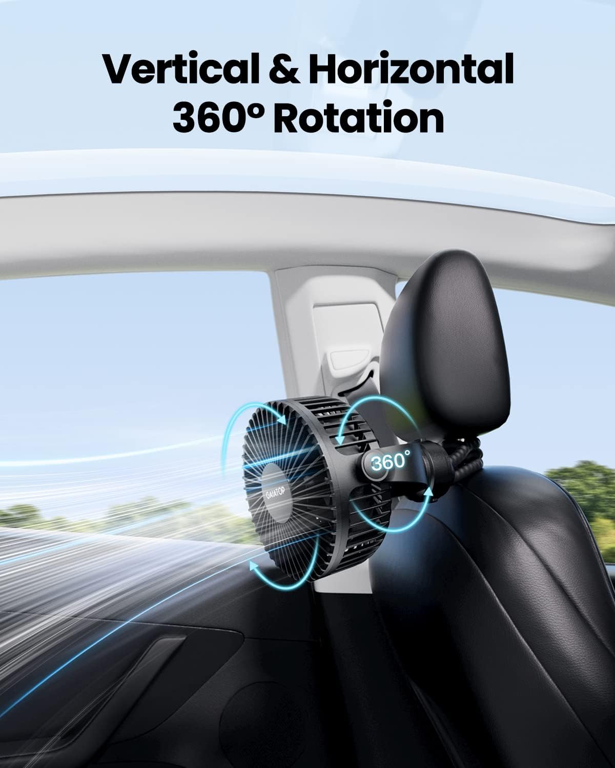 Gaiatop_Mini_Portable_Stroller_Fan,_Battery_Operated_Small_Clip_on,_Detachable_3_Speed_Rechargeable,_360°_Rotate_Flexible_Tripod_Better_Cooling_for_Car_Seat_Crib_Treadmill_Travel_Black