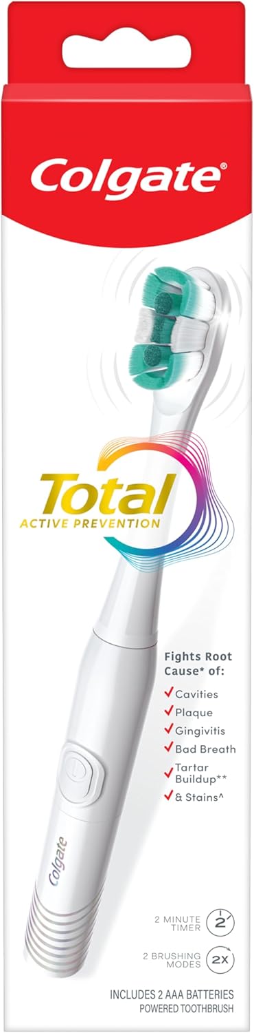 Colgate_Total_Battery_Powered_Electric_Toothbrush,_1_Pack,_Soft_Bristle_Battery_Toothbrush_for_Adults,_Includes_2_AAA_Batteries_and_Built_In_2_Minute_Timer,_Sensitive_and_Regular_Brushing_Modes,_White