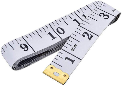 GDMINLO_Soft_Tape_Measure_Double_Scale_Body_Sewing_Flexible_Tailor_Craft_Vinyl_Ruler_for_Weight_Loss_Medical_Body_Measurement,_Has_Centimetre_Scale_on_Reverse_Side_60-inch（White）