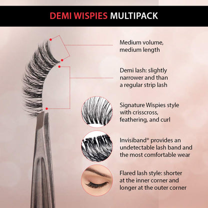 Ardell_Wispy_False_Eyelashes_for_Everyday_Wear,_Flared_Demi_Wispies_Strip_Design_with_Seamless_Invisiband,_Medium_Volume,_12_Pairs