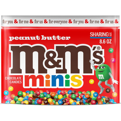 M&M'S_MINIS_Peanut_Butter_Milk_Chocolate_Snacks,_Candy_Bulk,_Sharing_Size_8.6_Oz_Resealable_Bag