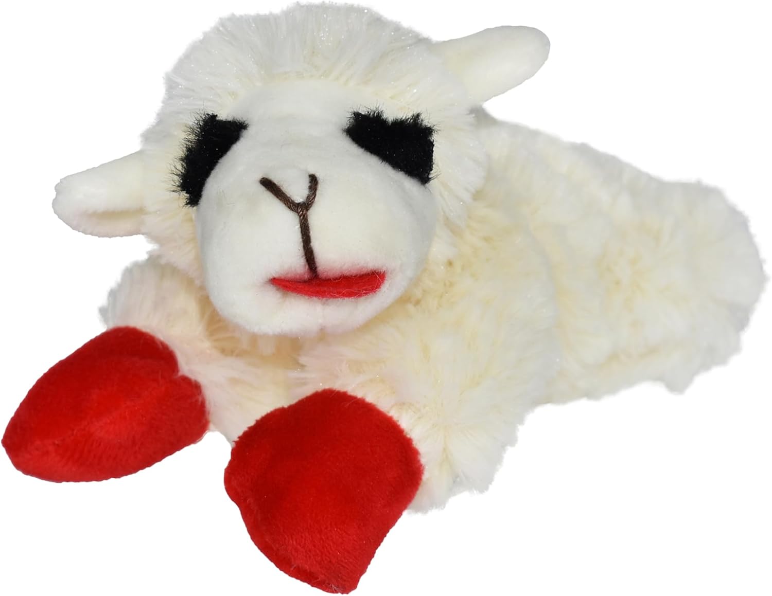 Multipet_Lamb_Chop_Dog_Plush_Toy_-_Squeaky_Toy_for_All_Dogs_-_Extra_Soft_Plush_-_Stuffed_Animal_Dog_Toy_for_Cuddling_&_Playing_-_Cute_Pet_Toy_(6",_Cream)
