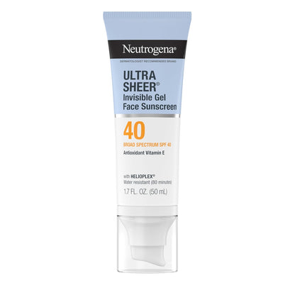 Neutrogena_Ultra_Sheer_Invisible_Gel_Face_Sunscreen_SPF_40,_Facial_Sunscreen_&_Moisturizer,_Vitamin_E,_Matte_Finish,_Makeup_Primer,_Travel_Size,_80_Minutes_Water-Resistant,_1.7_oz