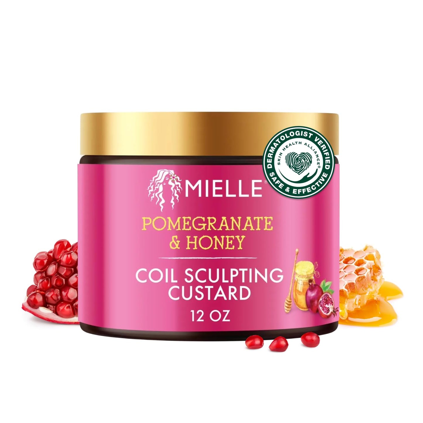 Mielle_Organics_Pomegranate_&_Honey_Curl_Cream_-_Coil_Sculpting_Custard_for_Type_4_Hair_-_Hydrates,_Controls_Frizz,_Conditions_&_Adds_Shine,12_Fl_Oz