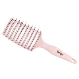 L'ANGE HAIR Siena Wide Curved Vented Hair Brush | Detangle with Nylon Bristles Best for Tangles and Knots Ideal Men Women Brushes