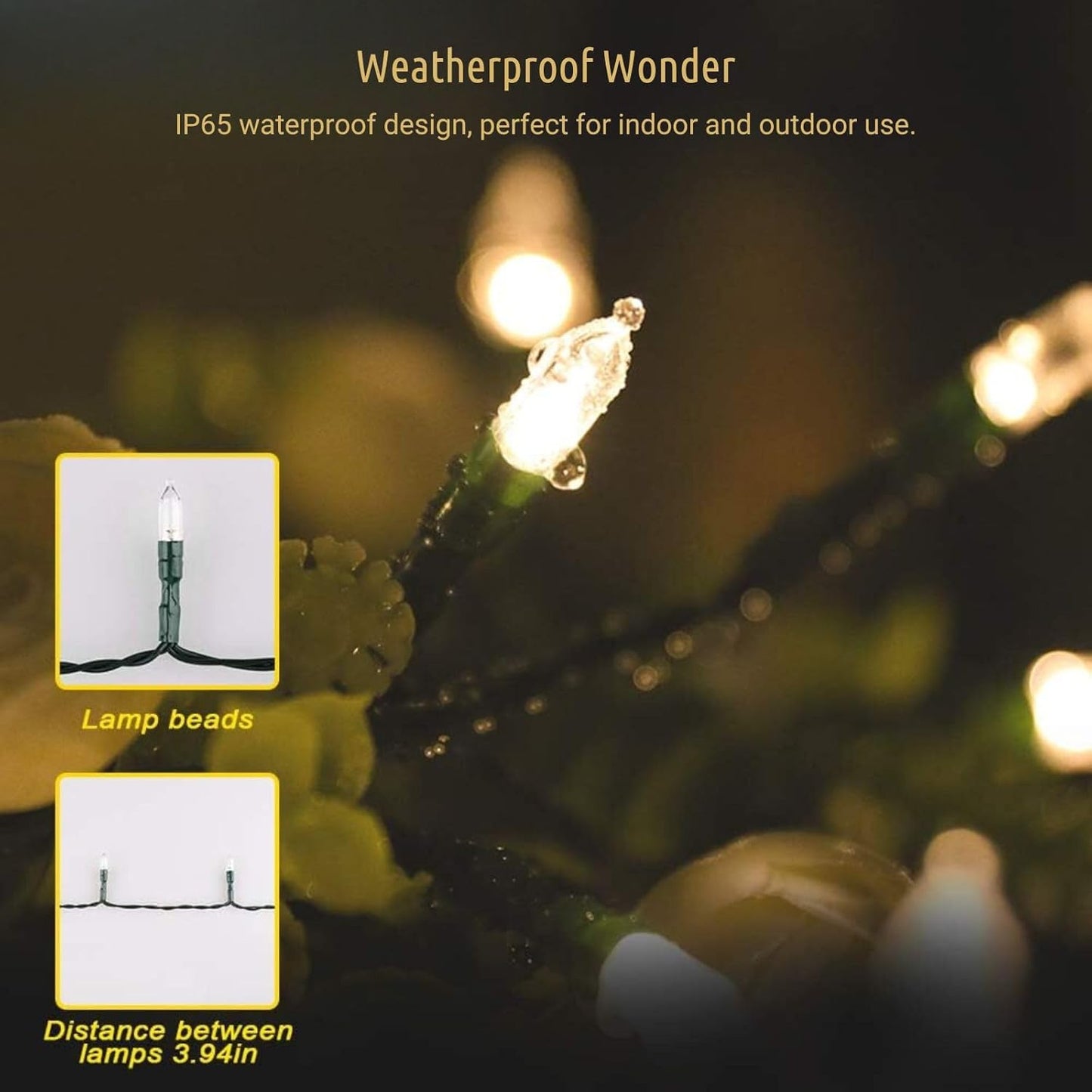 koopower_33ft_100_LED_Battery_Operated_Christmas_Lights_with_Timer_(8_Modes),_IP65_Waterproof_for_Christmas_Tree,_Green_String,_Warm_White