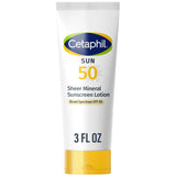 Cetaphil Sheer Mineral Sunscreen for Face & Body, 0.5oz, 100% UVA/UVB Mineral Sunscreen: Zinc Oxide & Titanium Dioxide, Broad Spectrum, For Sensitive Skin