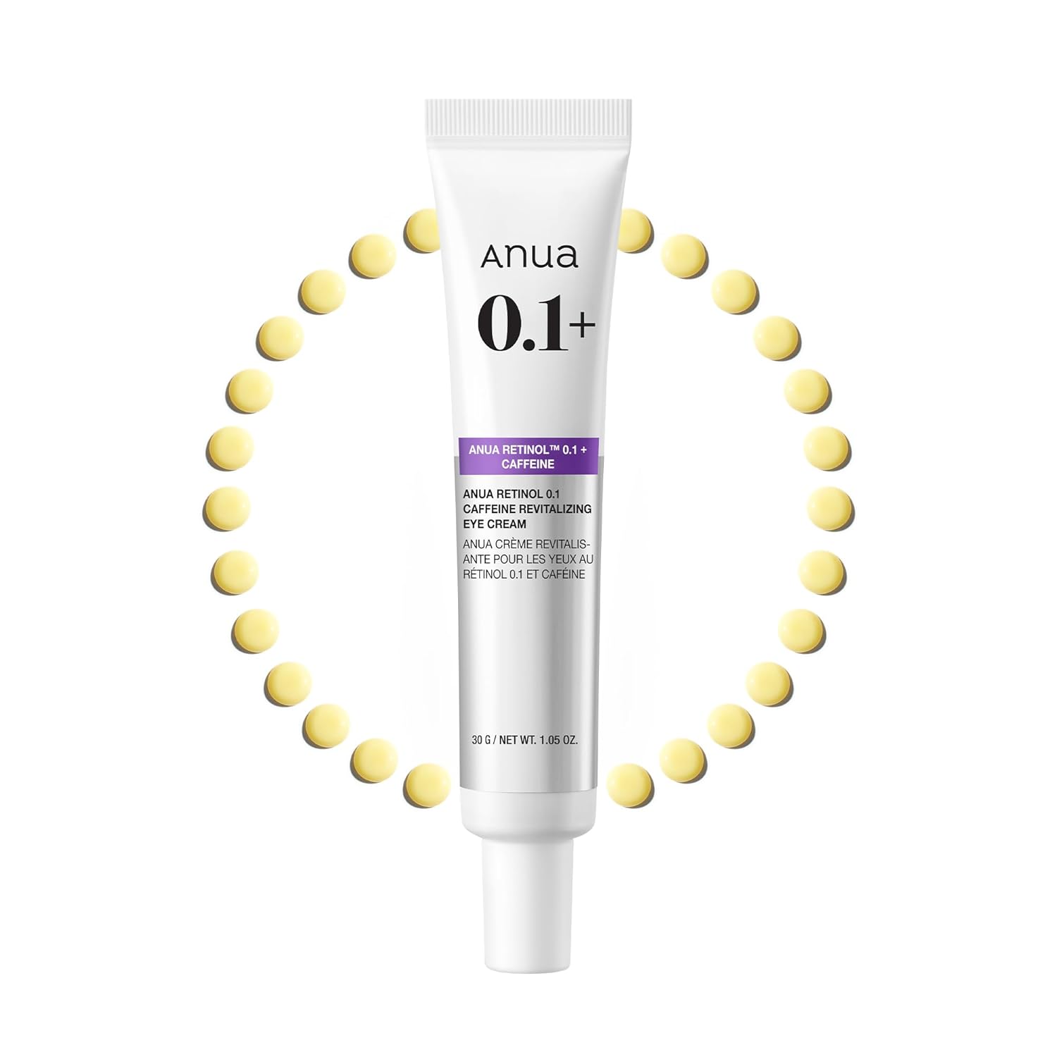 Anua_Retinol_0.1_Caffeine_Revitalizing_Eye_Cream,_Lightweight_Formula_for_Dark_Circles_&_Puffiness,_Hydrating_for_Sensitive_Skin,_Korean_Skincare,1.05_fl_oz