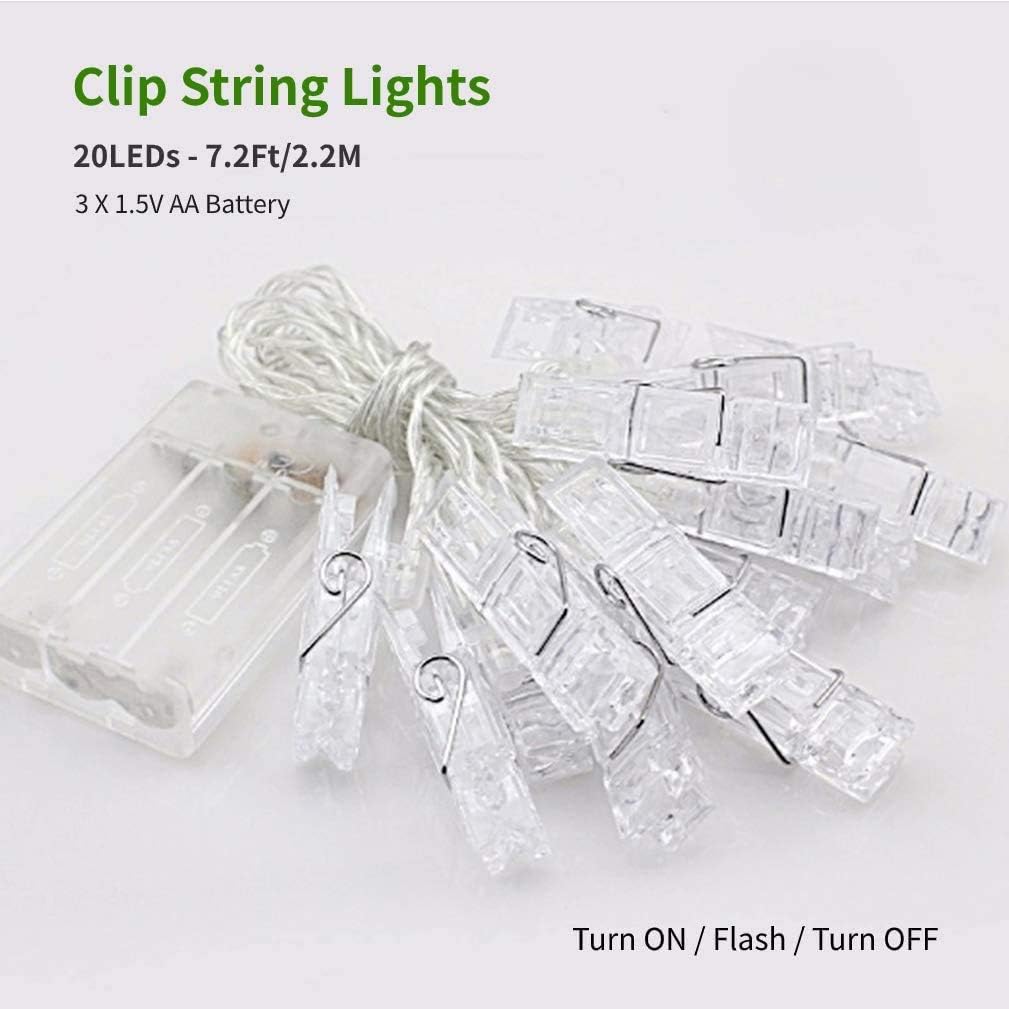 Dopheuor_Photo_Clip_String_Lights_LED_Battery_Operated_Starry_Fairy_Copper_String_Lights_with_Clips_Warm_White_for_Pictures_Bedroom_Wall_Patio_Halloween_Thanksgiving_Christmas_Party_Wedding_Decor