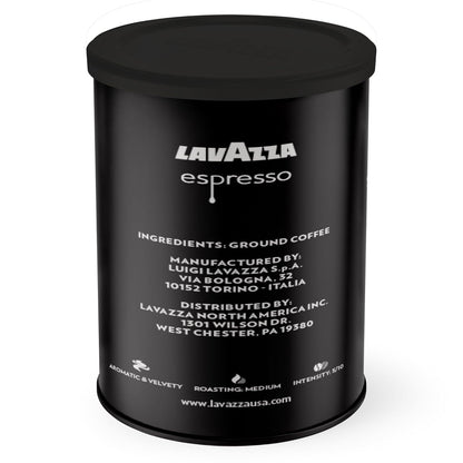 Lavazza_Espresso_Ground_Coffee,_Medium_Roast,_100%_Arabica,_8_oz_Tin_(Pack_of_6)