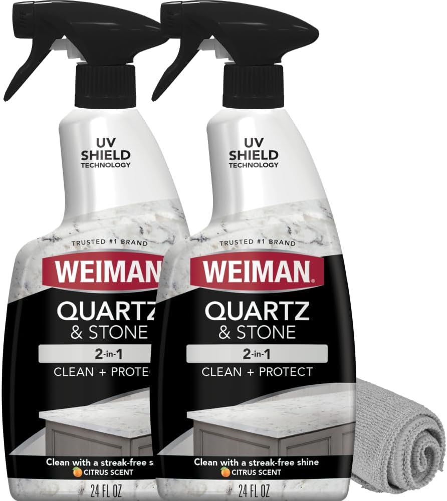 Weiman_Quartz_Countertop_Cleaner_and_Polish_-_Clean_and_Shine_Your_Countertops_Islands_and_Stone_Surfaces_with_UV_Protection,_24_Ounce_with_MicroFiber_Towel,_2_Pack