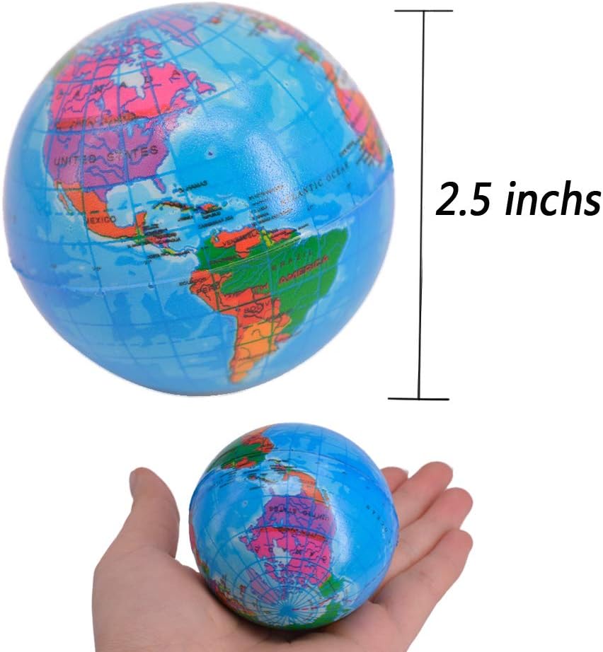 24_Pack_Squeezable_World_Stress_Balls_for_Kids_Mini_Earth_Ball_-_Pressure_Relieving_Health_Balls_Globe_Pattern_Balls_,_School,_Classroom,_Party_Favors_(2.5"_Inches)