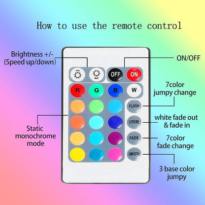 2m/6.6FT_Battery_Powered_Led_Strip_Lights,_LED_Strip_with_24_Keys_Remote_Control,_RGB_Led_Rope_Lights_for_Party_and_DIY_Decoration-_1_PACK/2_PACK