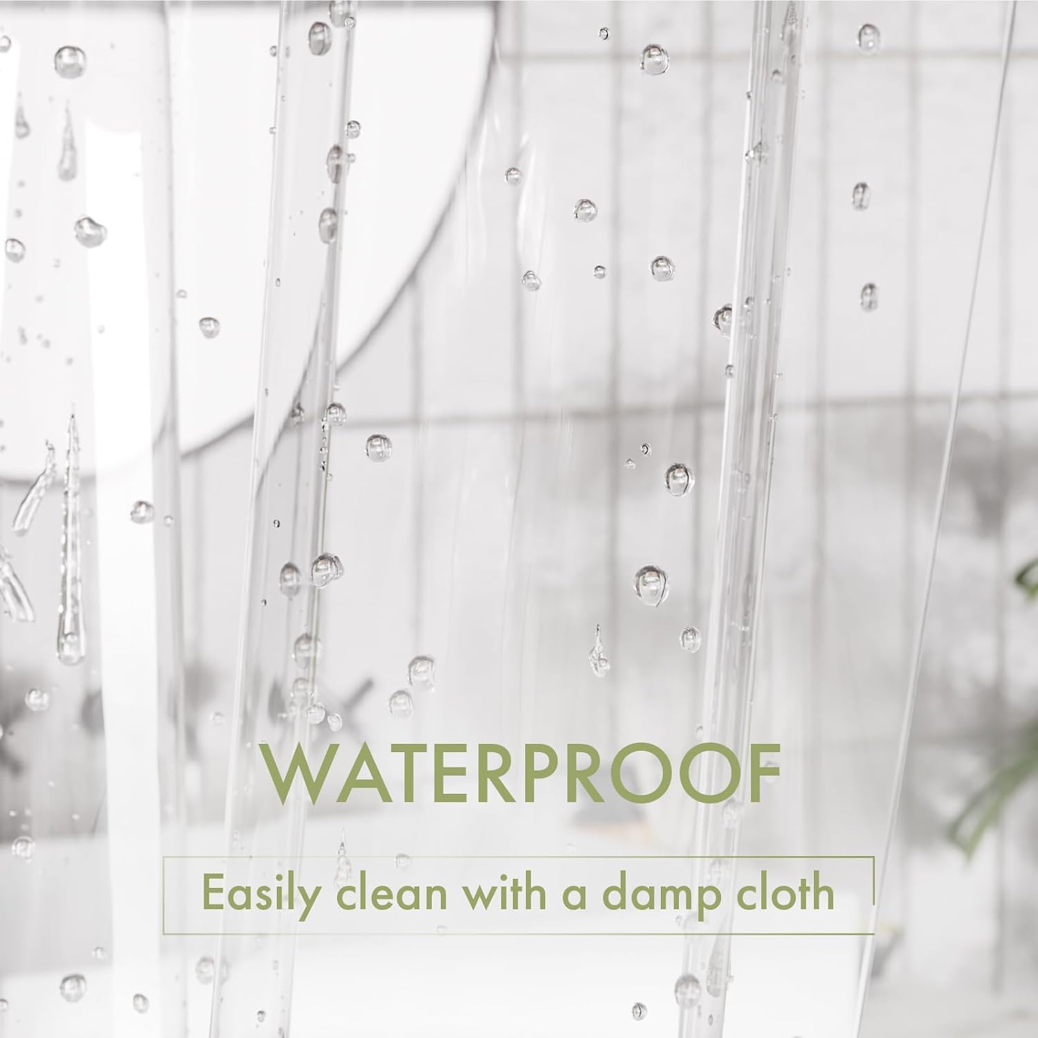 AmazerBath_Shower_Curtain_Liner,_72x72_Clear_Shower_Curtain_Liner,_Waterproof_Plastic_Shower_Liner,_Cute_Lightweight_PEVA_Shower_Curtain_for_Bathroom_with_3_Magnets_and_12_Rustproof_Metal_Grommets