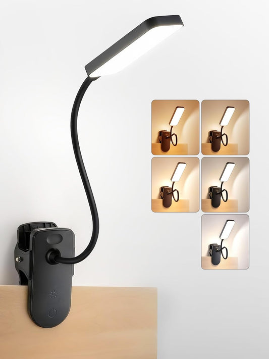 Clip_on_Light,9_Brightness+5_Color_Rechargeable_Desk_Lamp,4000mAh_Battery_Operated_Lights,450_Lumen_48_LED_Desk_Lamp_with_Clamp_Light,Cordless_Reading_Lamps_for_Bed/Headboard/Bedside_Table