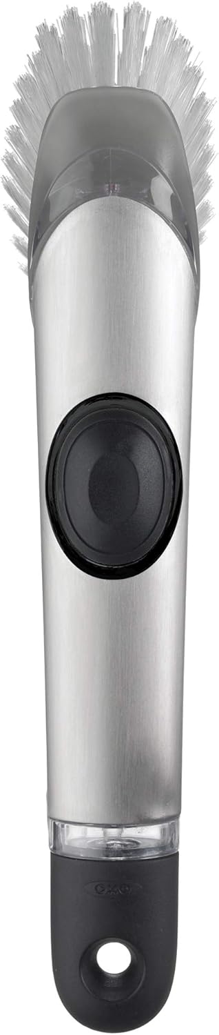 OXO_Steel_Soap_Dispensing_Dish_Brush,_Dish_Scrubber