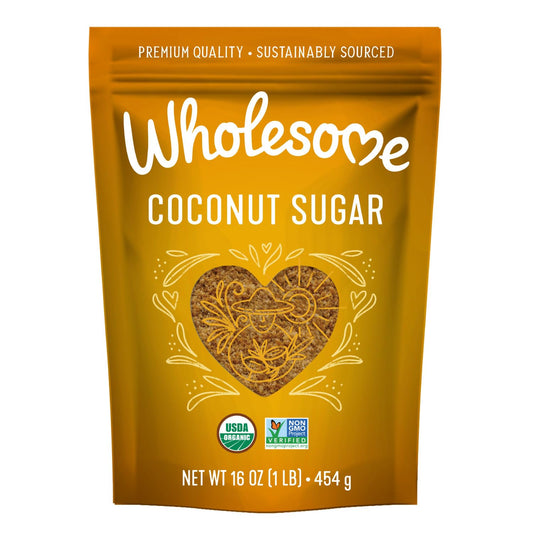 Wholesome_Sweeteners_16-Ounce_Organic_Coconut_Sugar_-_Non_GMO,_Gluten_Free_&_Vegan_Sweetener_for_Baking,_Sauces_&_Smoothies_-_1_Pack_-_Flavor