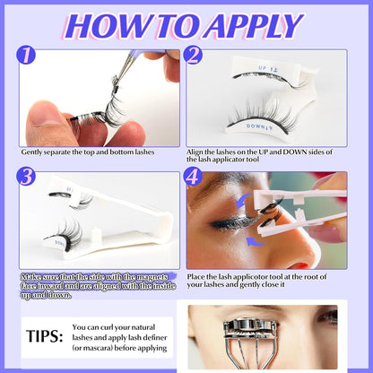 ALICE_Magnetic_Eyelashes_Natural_Look,_Reusable_Manga_Magnetic_Lashes_Kit_with_Applicator,_No_Glue_Needed_Magnetic_Eyelashes_Kit,_Easy_to_Wear_and_Remove_for_All-Day_Comfort_Makeup_Cosmetic_Lash_Extensions_Eyelashes_Extensions_Eyelash_Extension