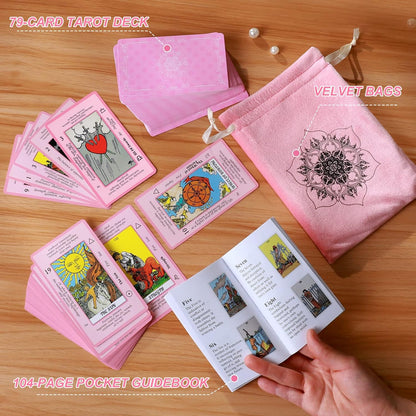 Pink_Tarot_Cards_Deck_Set_for_Beginners_with_Meanings_On_Them-Tarot_Card_with_Guidebook-(Free_Velvet_Tarot_Bag_Pouch)
