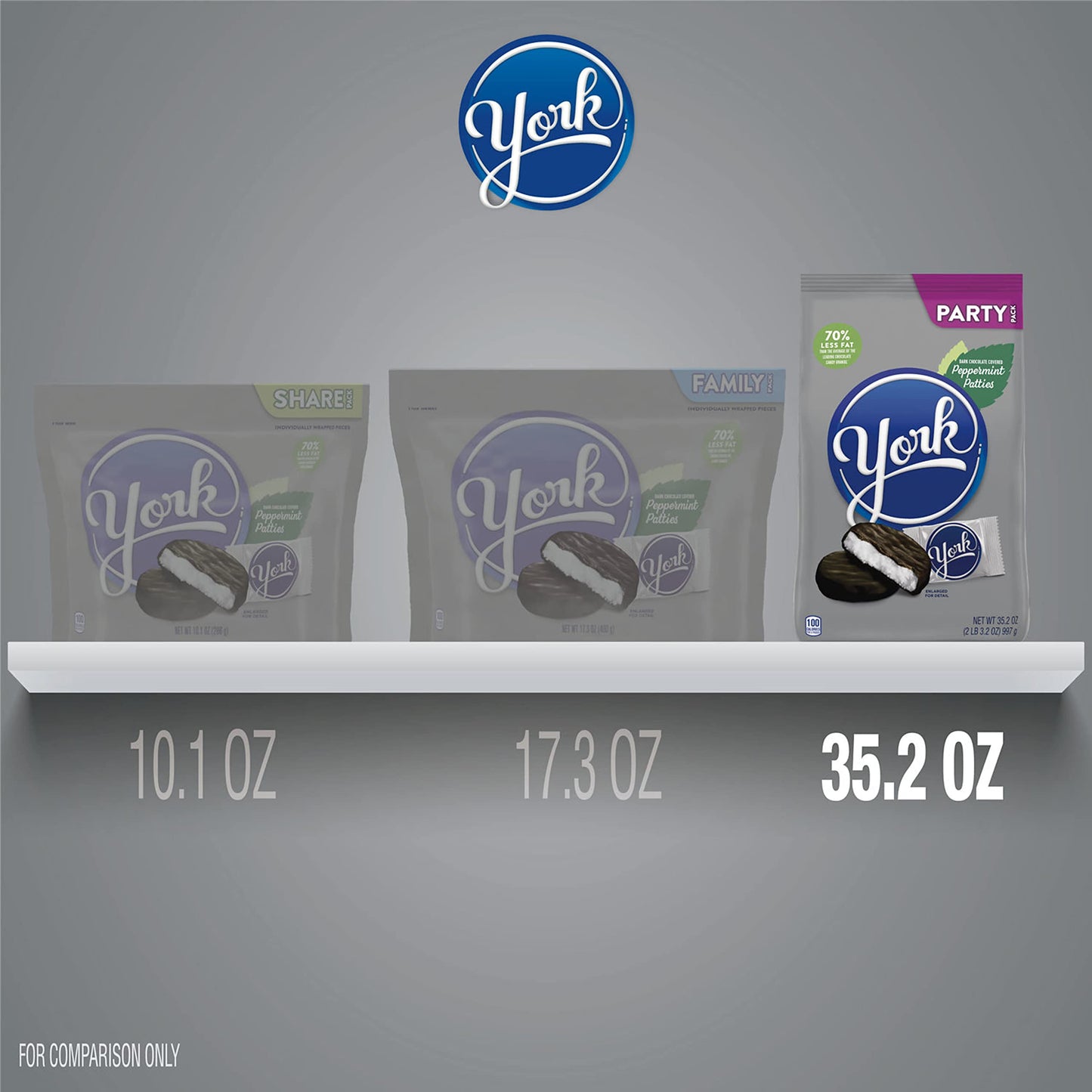 YORK_Dark_Chocolate_Peppermint_Patties,_Halloween_Candy_Party_Pack,_35.2_oz