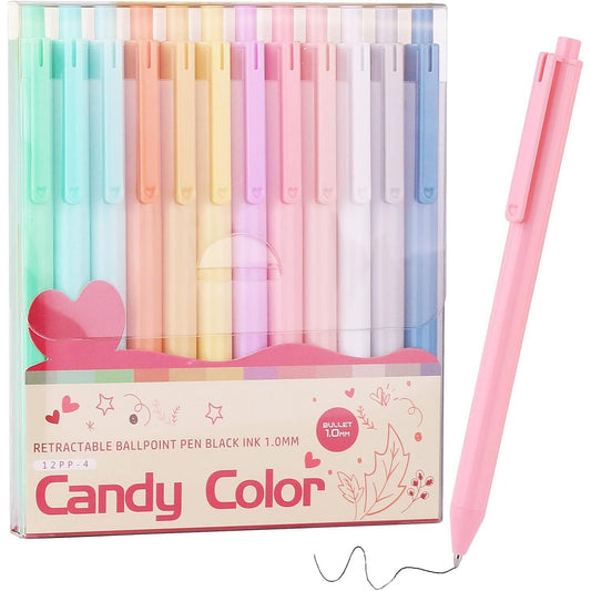 WY_WENYUAN_Pens,_Writing_Pens,_Personalized_Ballpoint_Pens_Bulk,_Flair_Colorful_Pens,_Black_Ink_1.0_mm_Journaling_Pen,_Glitter_Pens_Office_Supplies_For_Women_&_Men,_Note_Taking