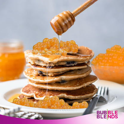 Bubble_Blends_Passion_Fruit_Popping_Boba_(1lb_/_16oz)_-_Popping_Pearls_Non-Dairy,_100%_Fat-Free_-_Real_Fruit_Juice_-_Bursting_Boba_Pearls_for_Bubble_Tea_and_Boba_Drink_(4.5_Servings)