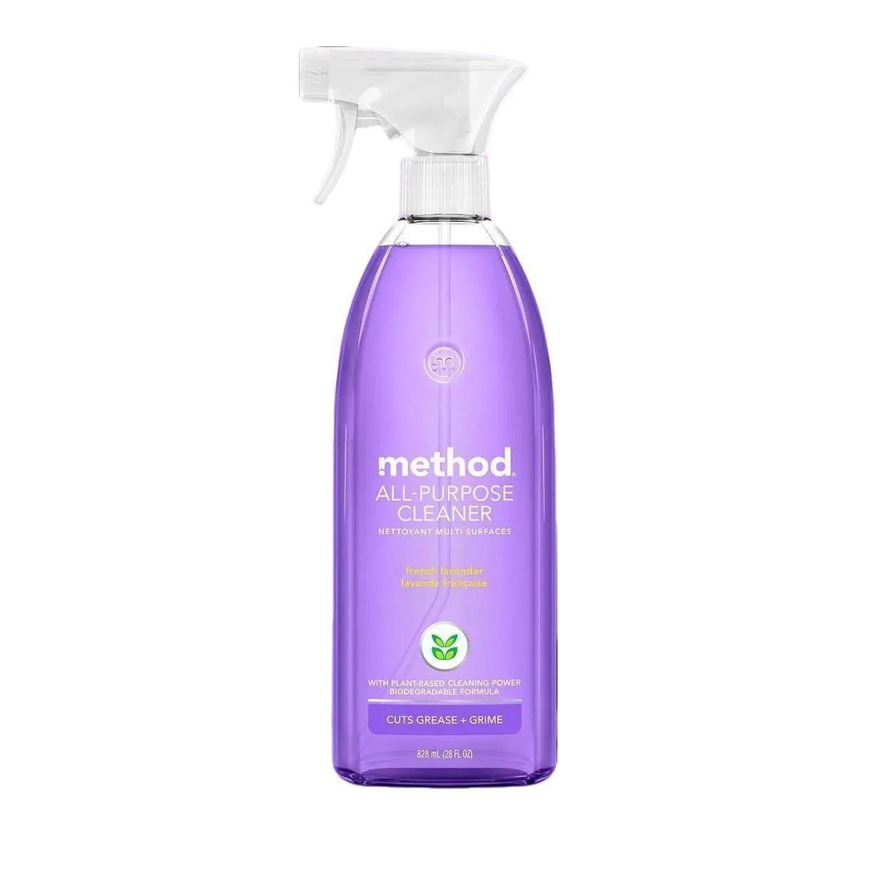 Method_All-Purpose_Cleaner_Spray,_French_Lavender,_Plant-Based_and_Biodegradable_Formula_Perfect_for_Most_Counters,_Tiles_and_More,_28_Fl_Oz