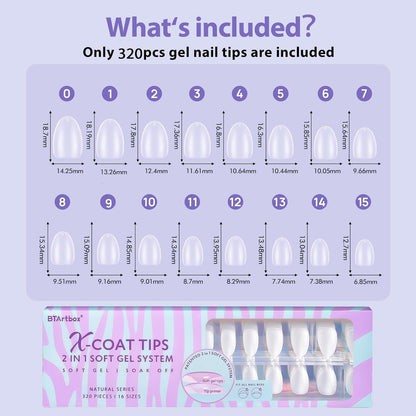 Extra_Short_Almond_Nail_Tips_-_BTArtbox_Gel_Nail_Tips_Natural_X-COAT_Tips_with_Tip_Primer_Cover,_Pre-shaped_Full_Matte_Oval_Gel_Press_On_Nails_Clear_Soft_Fake_Nails_for_Acrylic_Nail_Extensions_Sizes