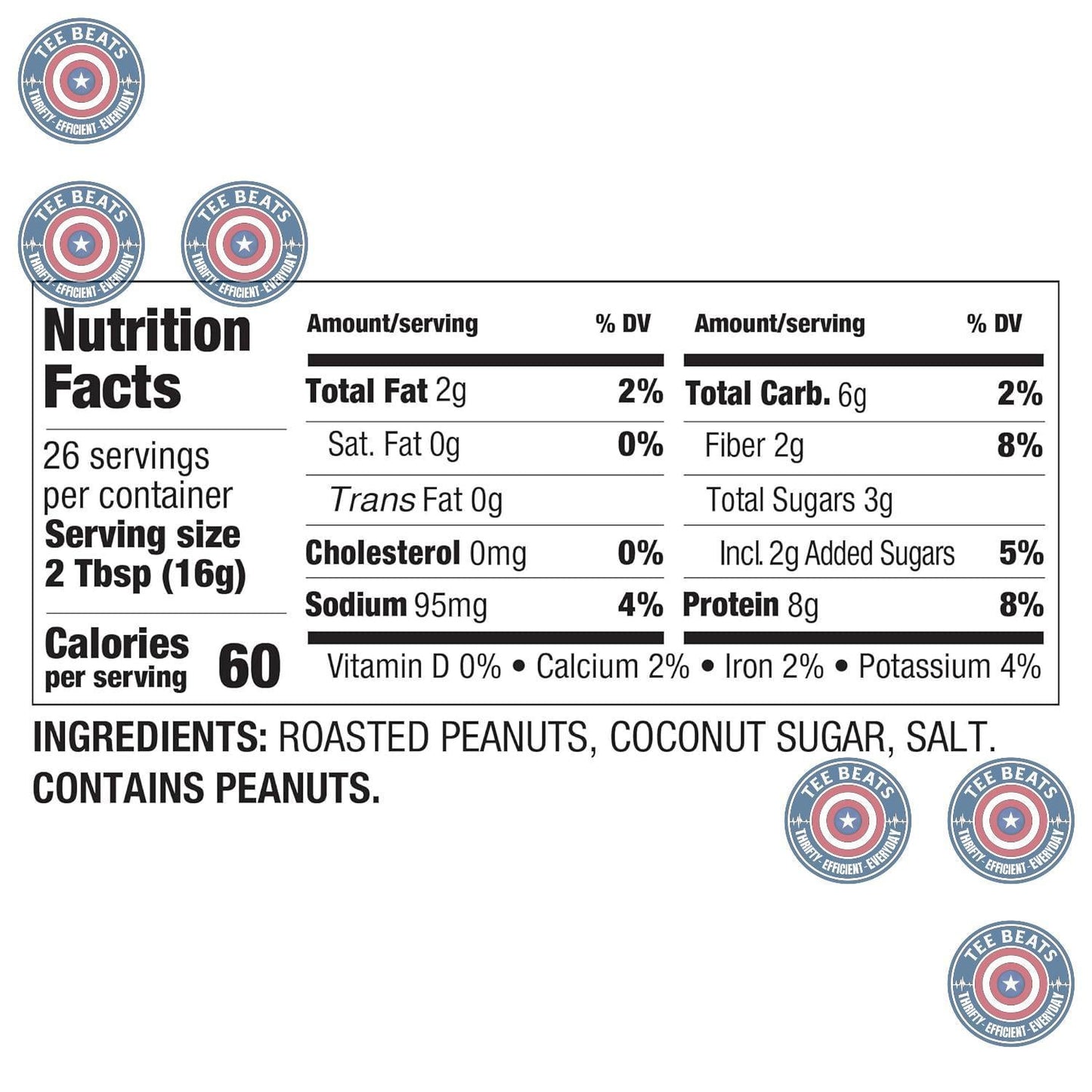 PBfit_15_Ounce_Classic_Peanut_Butter_Powder,_Powdered_Spread_From_Real_Roasted_Peanuts,_8g_of_Protein_8%_DV,_Gluten-Free,_60_calories,_87%_less_fat_(Pack_1)