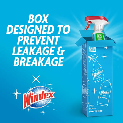 Windex_Glass_and_Window_Cleaner_Spray_Bottle,_Packaging_Designed_to_Prevent_Leakage_and_Breaking,_Surface_Cleaning_Spray,_Original_Blue_Scent,_23_Fl_Oz