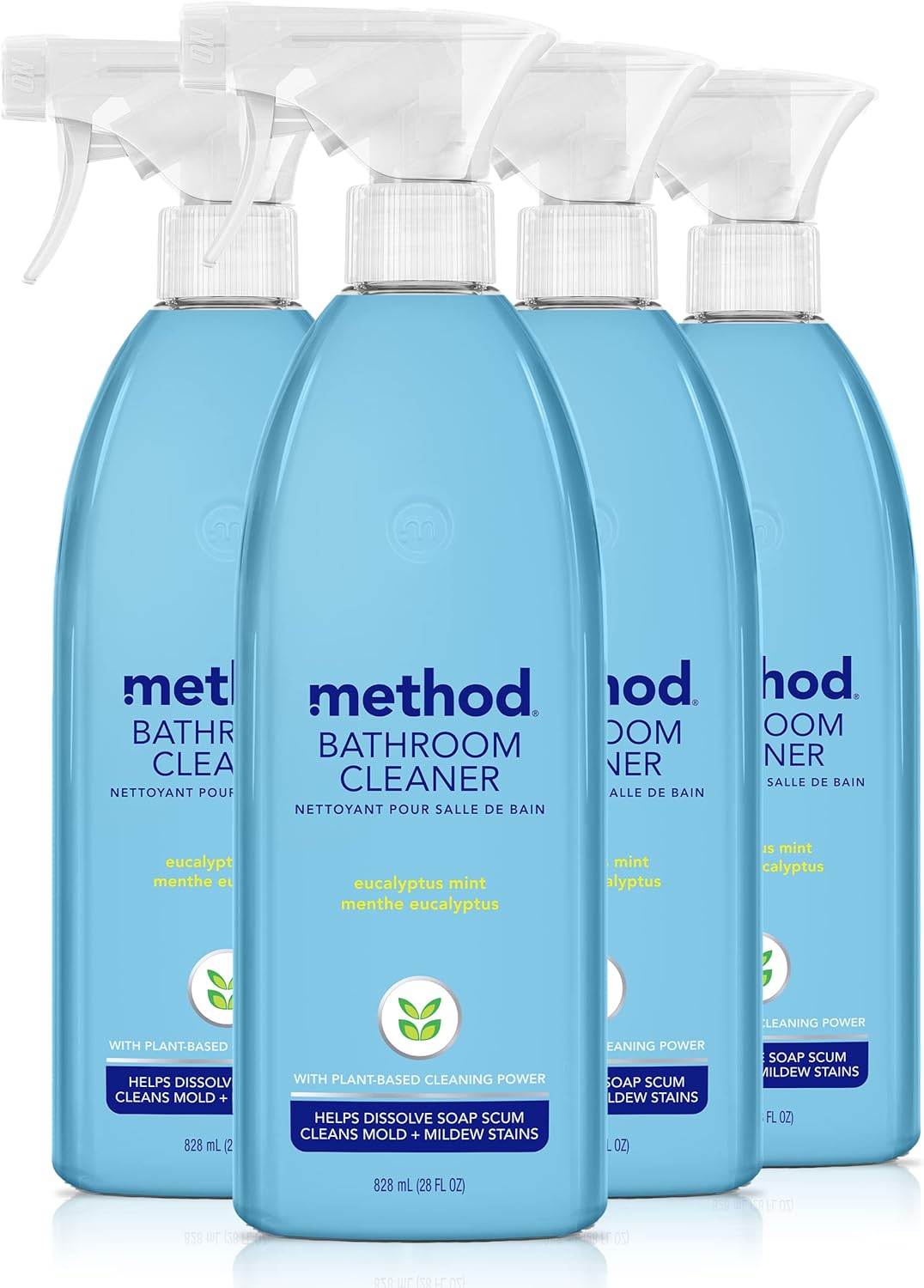 Method_Bathroom_Cleaner,_Removes_Mold_+_Mildew_Stains,_Eucalyptus_Mint,_28_Fl_Oz_(Pack_of_4)