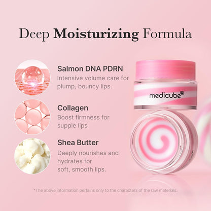 medicube_PDRN_lip_sleeping_mask_glow_balm_|_Salmon_PDRN,_Collagen,_Shea_Butter_for_Softer_Lips,_Long-lasting_Moisture,_Overnight_and_daily_lip_care,_Korean_Skincare_0.35_oz.