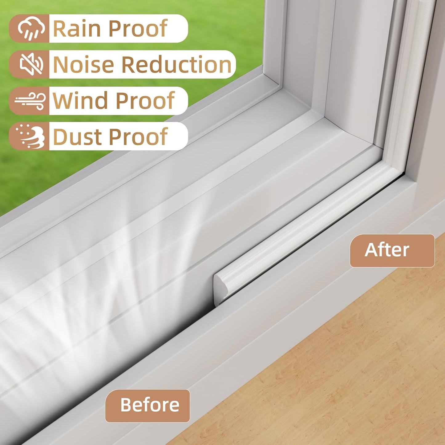 118”_Wedge-Shape_Foam_Window_Weather_Stripping_Door_Seal_Strip,Soundproofing_Frame_Winter_Insulation_Tape_for_Exterior_Front_Door,Noise_Cancelling_Window_Inserts,Door_Gap_Filler_Light_Blocker,White