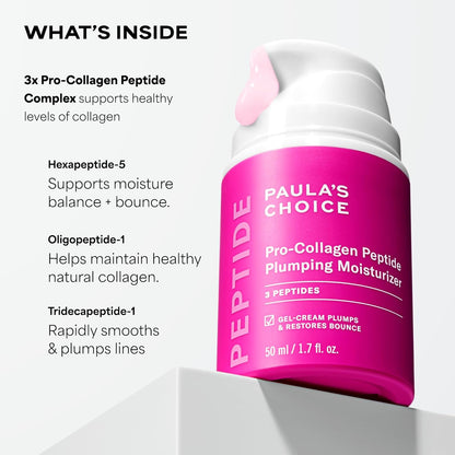 Paula's_Choice_Pro-Collagen_Peptide_Plumping_Face_Moisturizer,_Daily_Gel_Face_Cream_for_Deep_Lightweight_Hydration,_Wrinkles_&_Loss_of_Firmness,_Fragrance-Free,_1.7_Fl_Oz