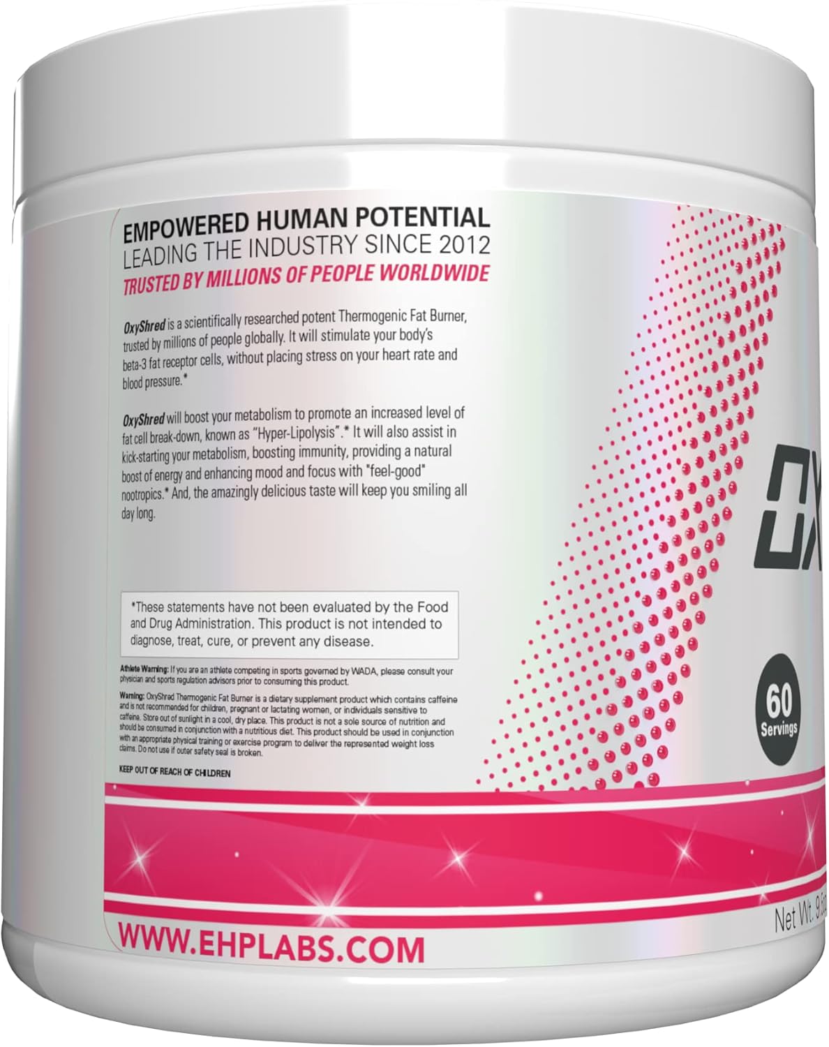 EHP_Labs_OxyShred_Pre_Workout_Powder_-_Preworkout_Powder_with_L_Glutamine_&_Acetyl_L_Carnitine,_Energy_Boost_Drink_-_Cosmic_Blast,_60_Servings