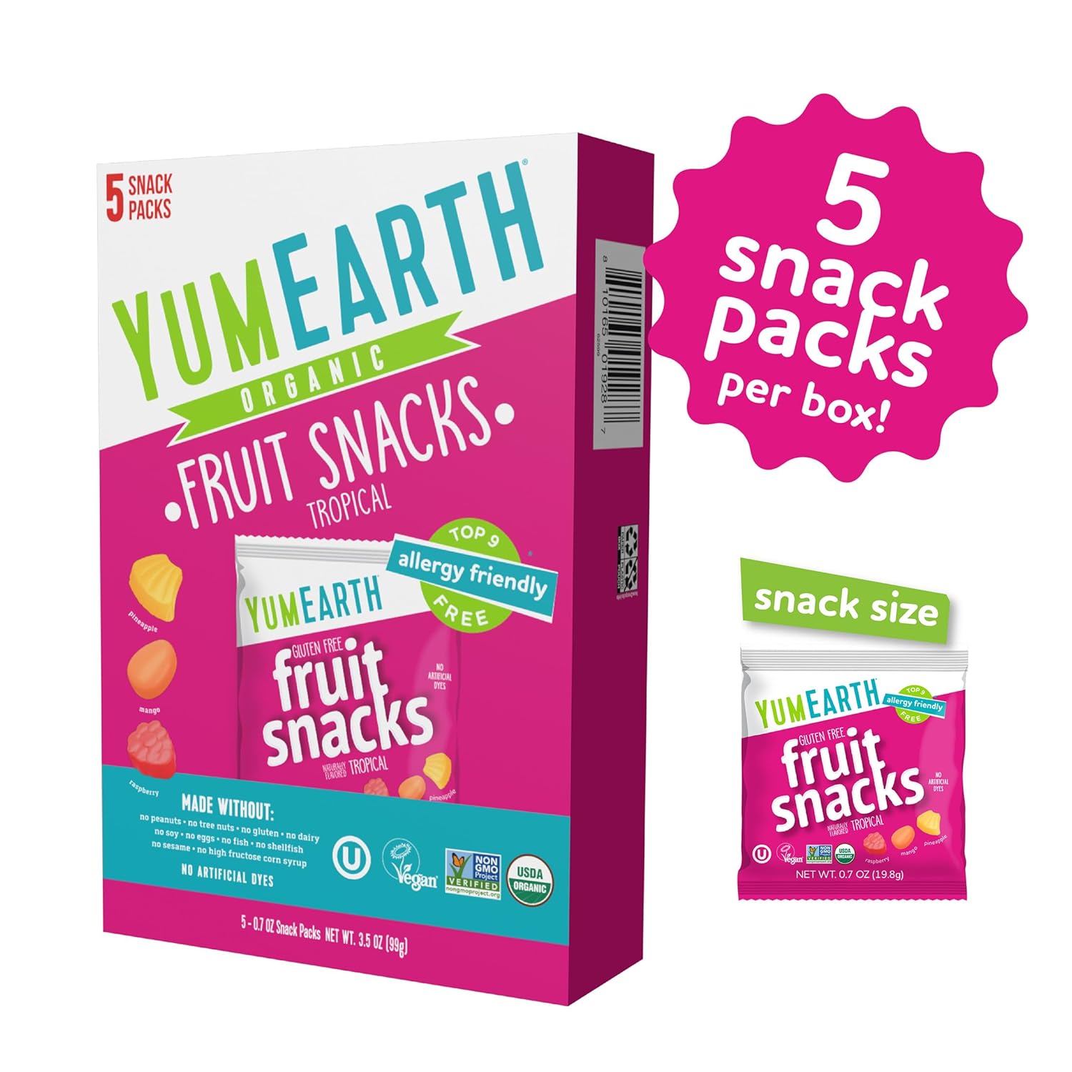 YumEarth_Organic_Assorted_Tropical_Flavor_Fruit_Snacks_-_Allergy_Friendly_(Top_9_Free),_No_Artificial_Dyes_or_Flavors,_Non_GMO,_Gluten_Free,_Vegan_Candy_Snacks_-_0.7_Ounce_(Pack_of_5)