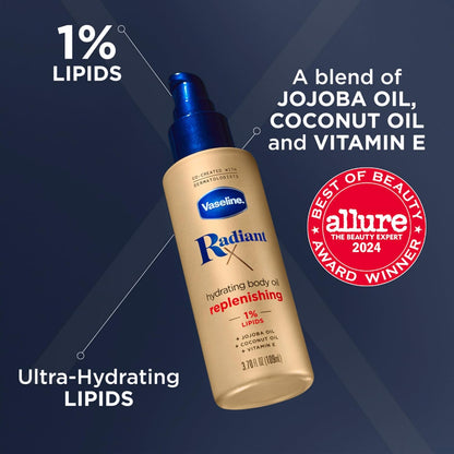 Vaseline_Radiant_X_Replenishing_and_Hydrating_Body_Oil_with_1%_Lipids,_Jojoba_Oil,_Coconut_Oil,_&_Vitamin_E_3.7_oz