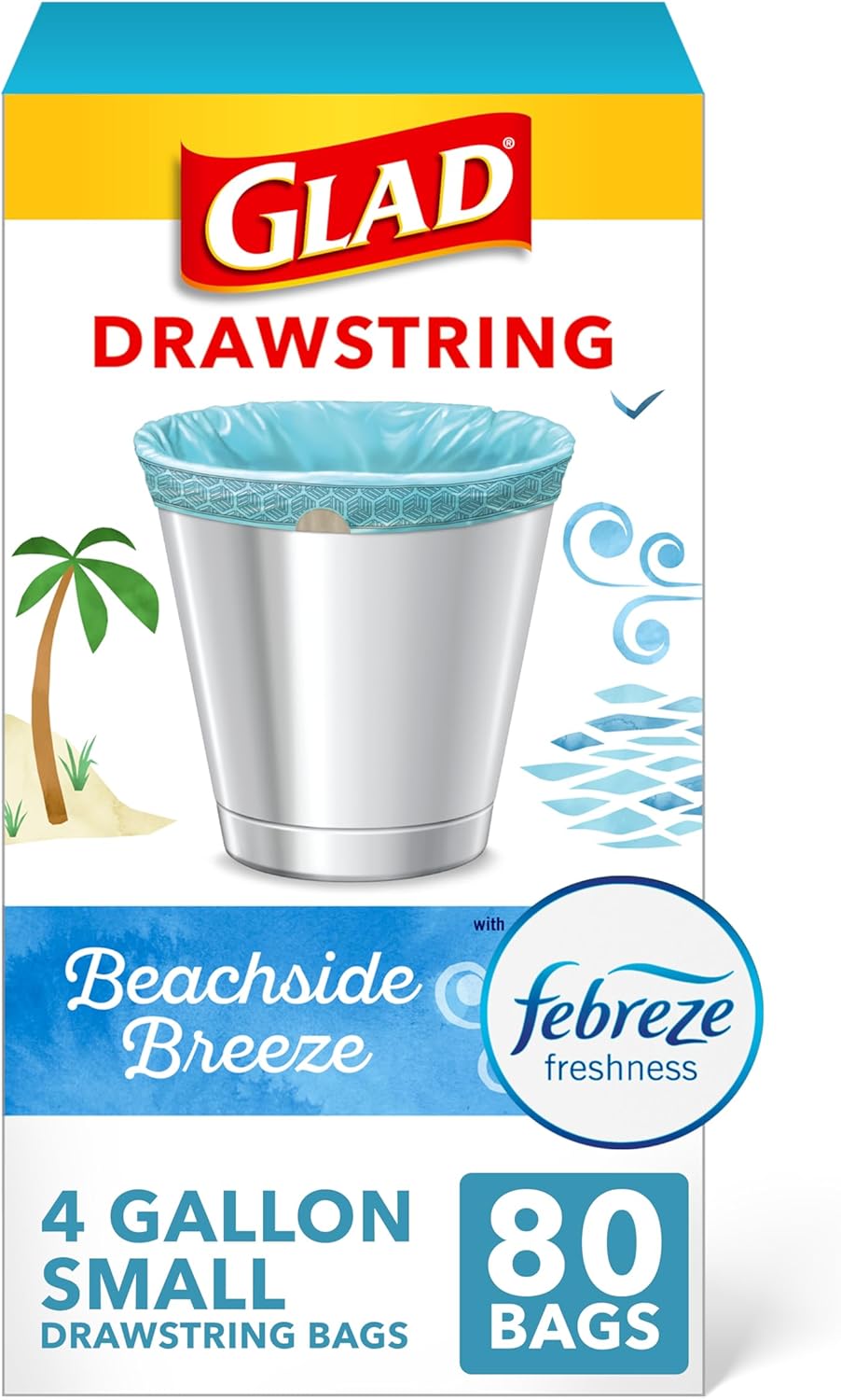 Glad_Small_Trash_Bags_4_Gallon,_Febreze_Beachside_Breeze_Garbage_Bags,_Odor_Resistant_with_Drawstring,_80_Count