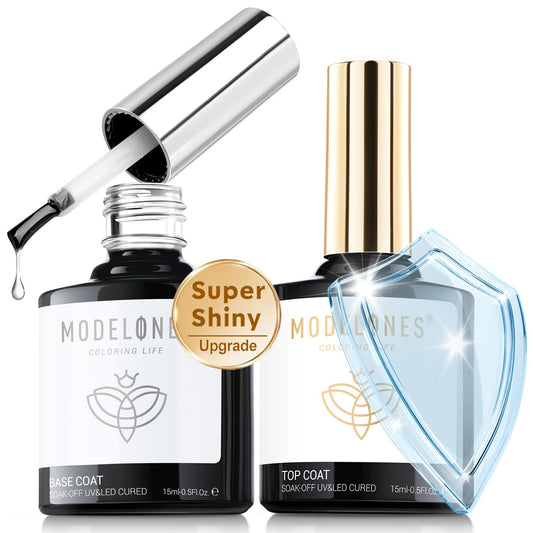 modelones_Gel_Top_Coat,_15_ml_2026_Upgrade_Super_Shiny_Base_and_Top_Coat_Set,_Soak_Off_Nail_Lamp_Acid_Free_No_Wipe_Clear_Base_Top_Gel_Nail_Polish