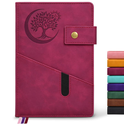 PAIBAS Lined Journal Notebook for Men, A5 Leather Journals for Writing Women, Hardcover Notebooks for Work,School,Note Taking,Travel,Business,Personal daily Diary,200 Page College Ruled (5.9&amp;#34; x 8.4&amp;#34;)