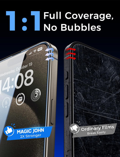 MAGIC_JOHN_2_Pack_for_iPhone_15_Pro_Max_6.7_inch_Tempered_Glass_Screen_Protector,_Auto_Dust-Elimination_Installation,_Bubble_Free,_Dynamic_Island_Compatible,_HD_Clear,_Easy_Installation