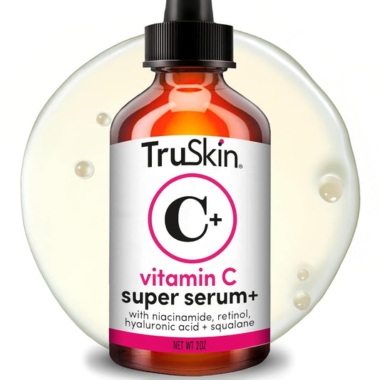 TruSkin_Vitamin_C_Super_Serum_for_Face_-_Five_Skin_Benefits_in_One_Serum_with_Vitamin_C,_Retinol,_Niacinamide,_Hyaluronic_Acid_&_Squalane_-_Brighten,_Firm_&_Smooth_the_Look_of_Skin,_2_Fl_Oz